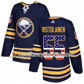 Adidas Maillot de Hockey Buffalo Sabres Rasmus Ristolainen 55 2017-2018 Bleu Marine USA Flag Fashion Authentic - Homme
